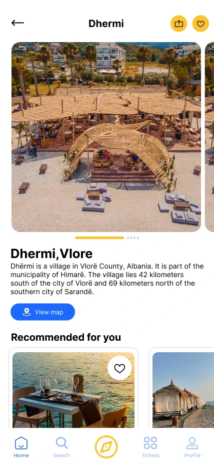 Wählen Sie das Ziel aus und finden Sie die besten Optionen für Ihre Reise